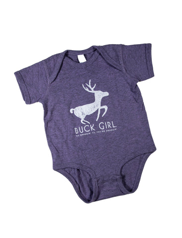 Infant Buck Girl Purple Bodysuit