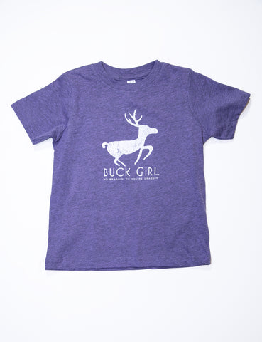 Toddler Buck Girl Purple Tshirt